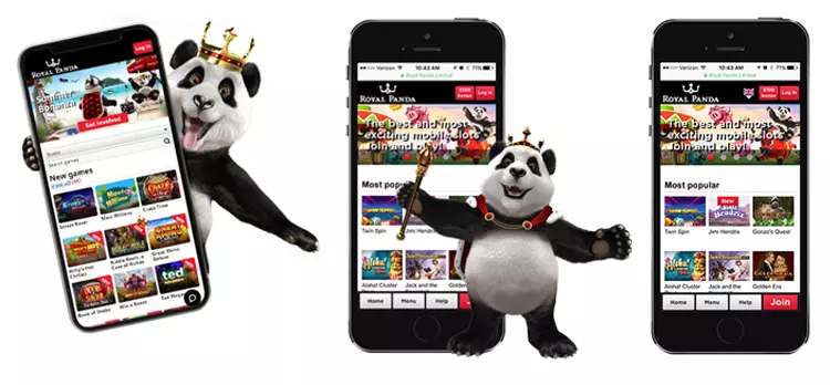 royal panda site mobile